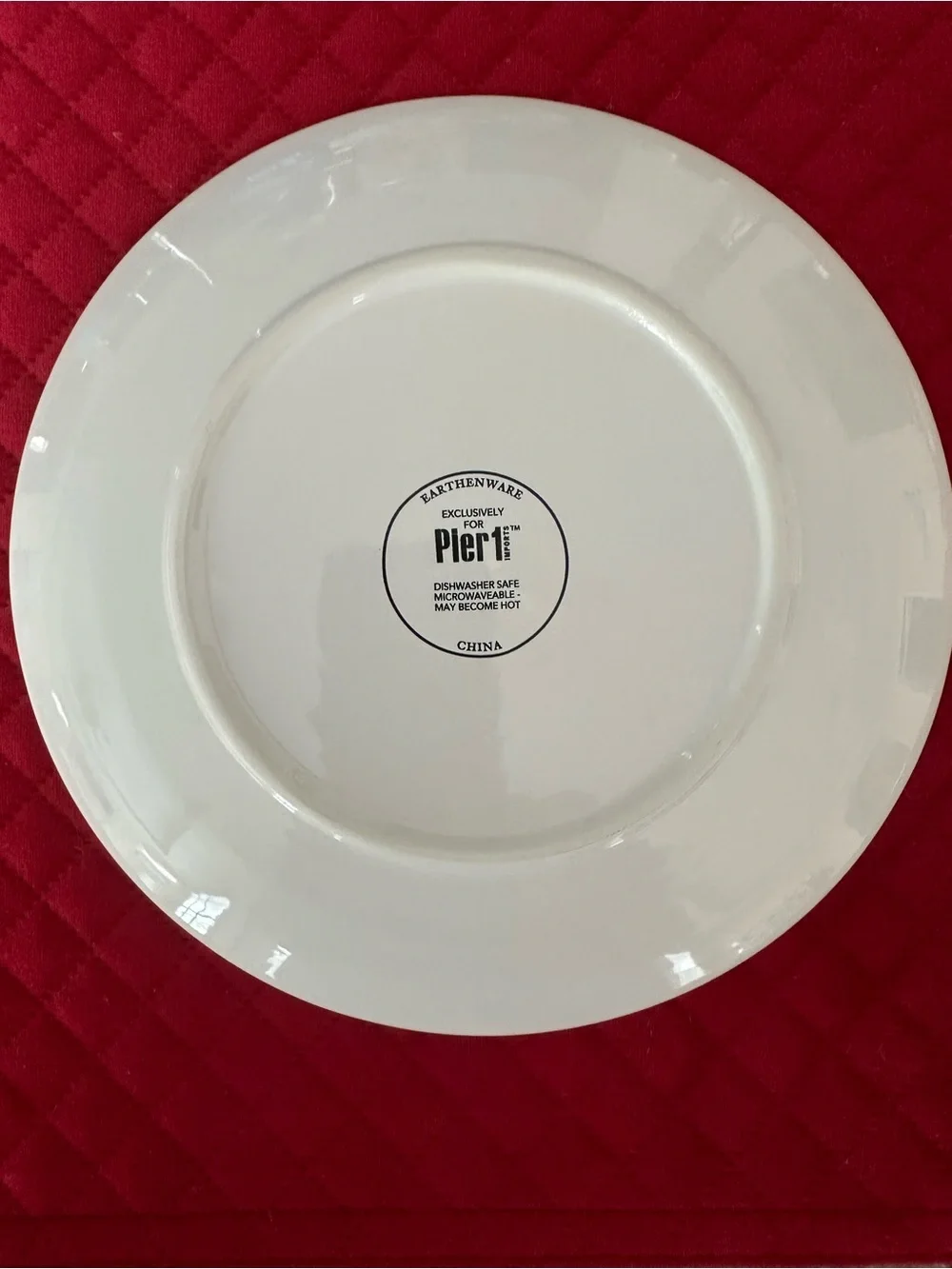 Pier 1 Imports Fa La La La La Llama Christmas Salad Plate NWOT
